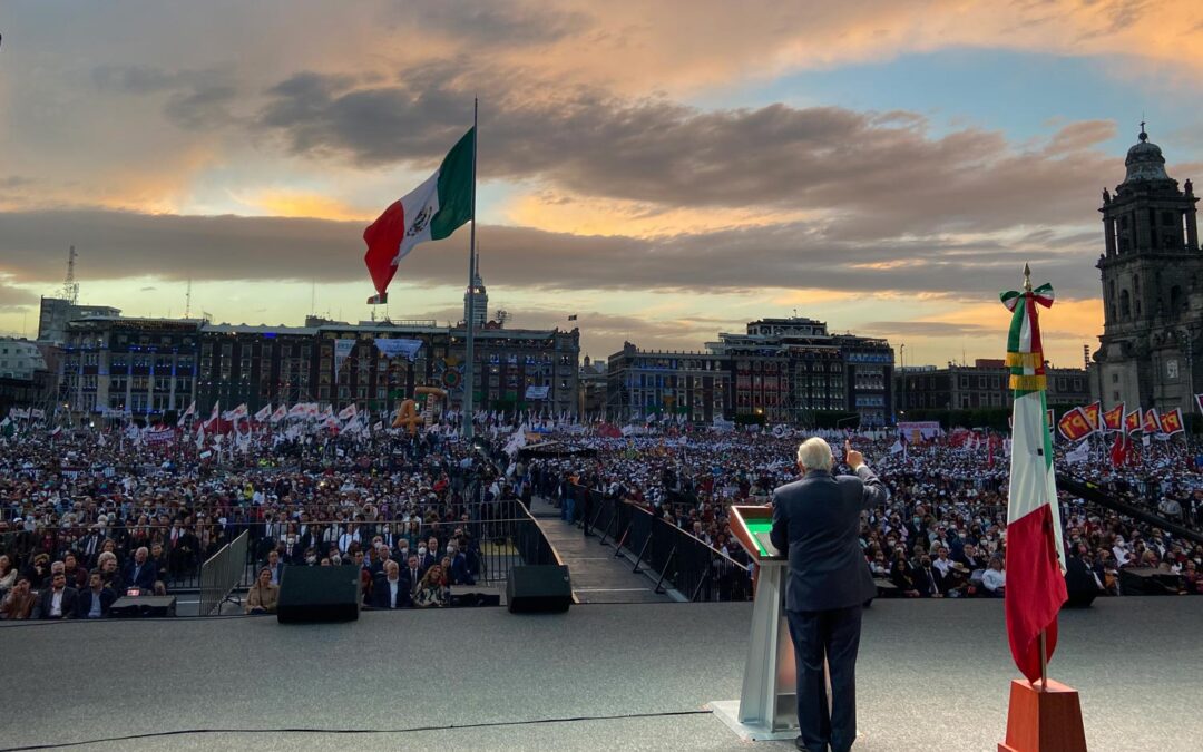 Andrés Manuel López Obrador en su 3er informe: no se permitirá el fracking ni la entrada de maíz transgénico.