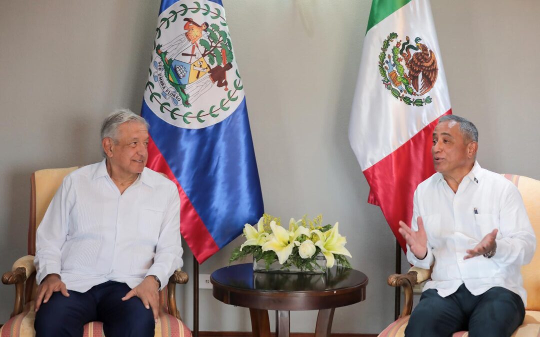 Anuncia Andrés Manuel López Obrador que México suspenderá aranceles con Belice para exportación de alimentos.