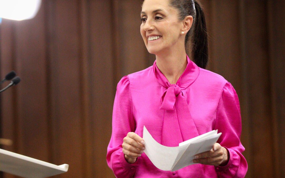 Claudia Sheinbaum supervisa funcionamiento de la línea 2 del metro tras corto.