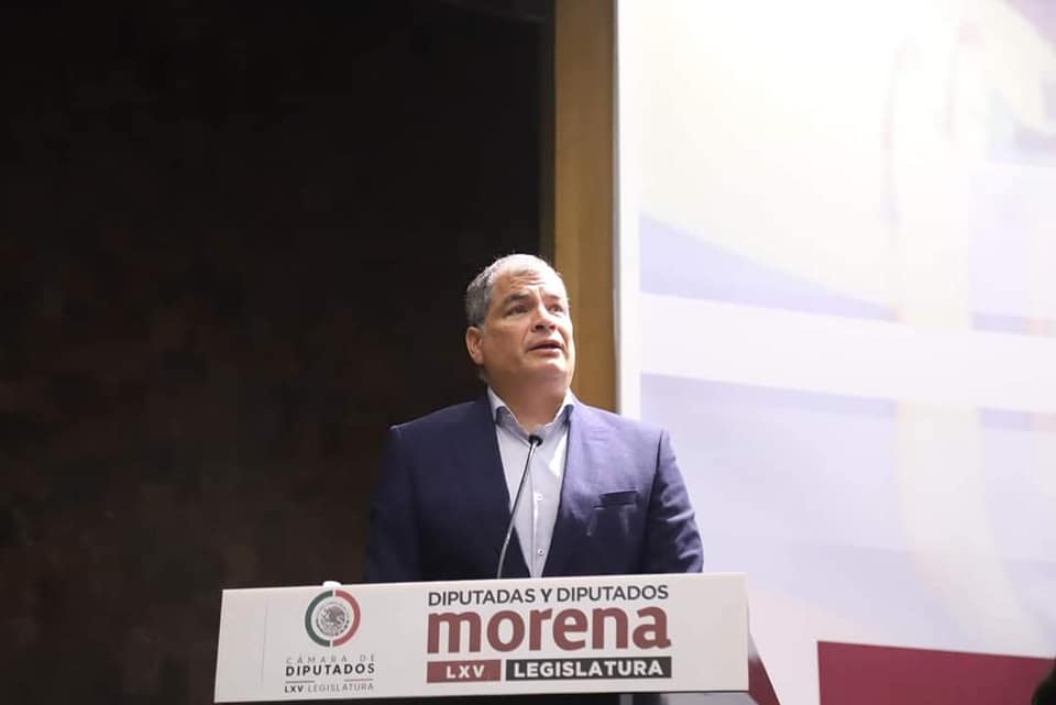 Se suma a ideales de AMLO; “Tenemos que formar un bloque”: Expresidente de Ecuador Rafael Correa.