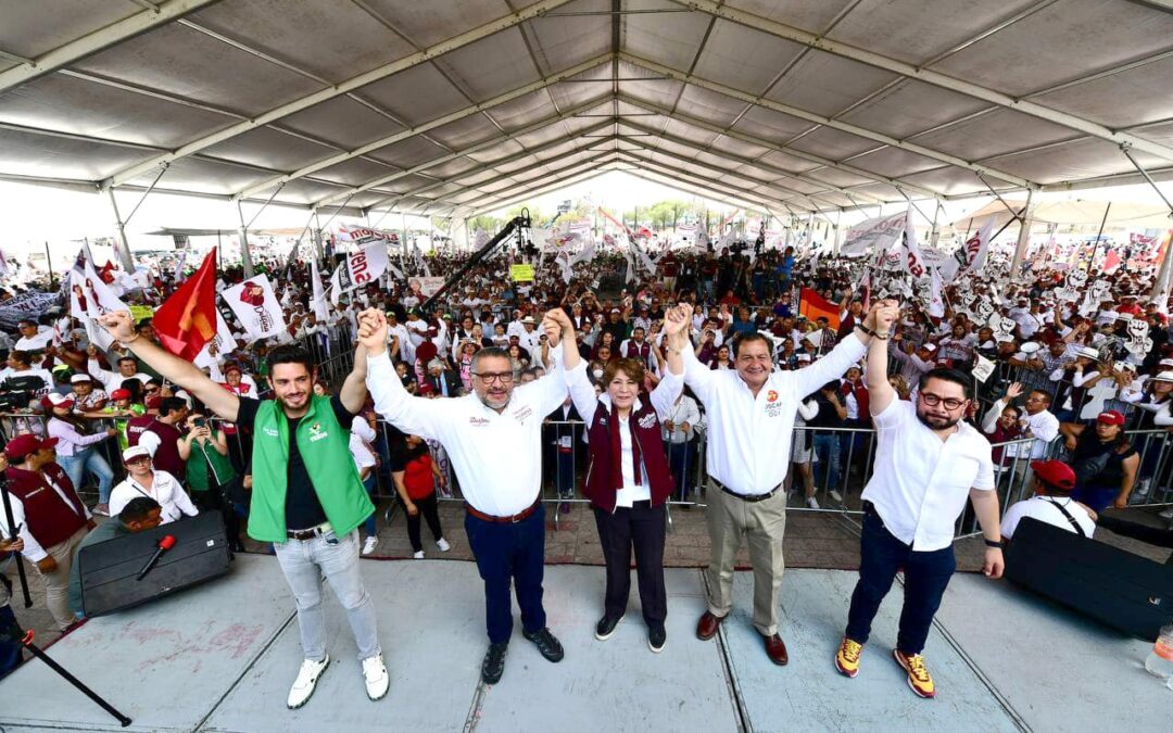 Desbandada en el PRI; alcaldesa Tricolor se suma a la campaña de Delfina.