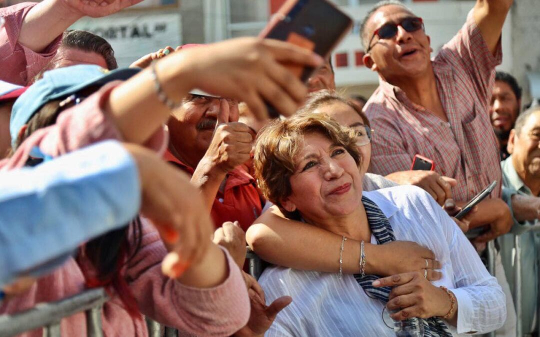 Delfina proclama defensa del agua, asegurar abastos y evitar privatización.